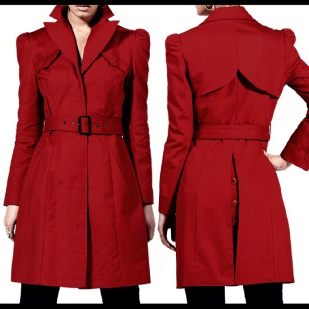 Kenneth Cole Belted Trench Coat